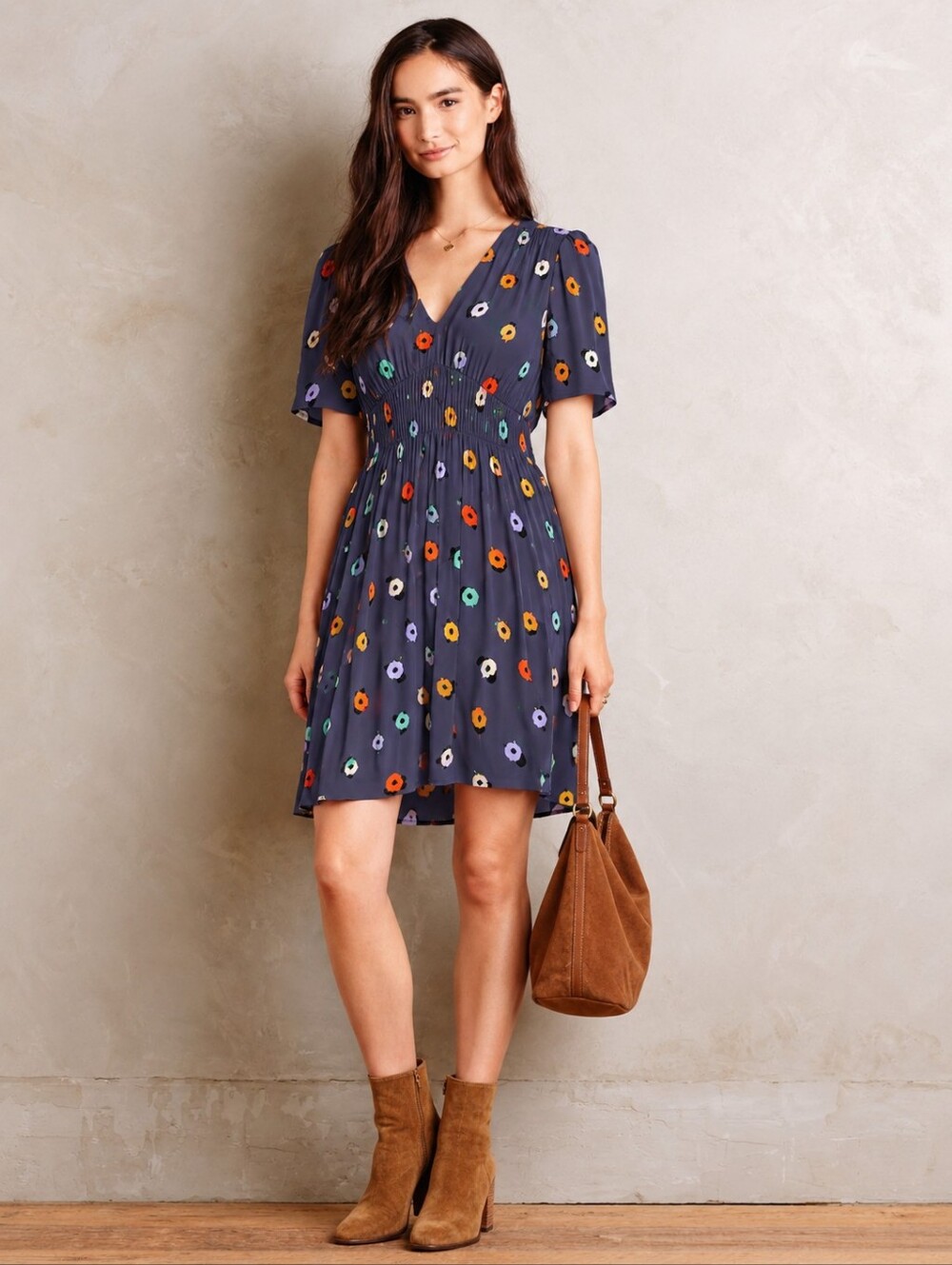 ❤️ ANTHROPOLOGIE HD IN PARIS ANTHROPOLOGIE FELICITY CREPE FIT & FLARE MINI DRESS